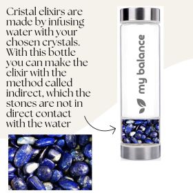 My Balance's High-Quality Borosilicate Glass Bottle ~Lapis Lazuli