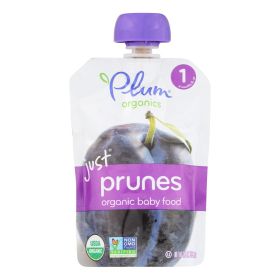 Plum Organics Just Fruit - Organic - Prunes - Stage 1 - 4 Months And Up - 3.5 Oz - Case Of 6