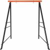 Porch Swing Frame, 550lbs Weight Capacity Swing Stand, Heavy Duty A-Frame Swing, Swing Stand Frame for Yoga Hammock Saucer Baby Porch Swing (Orange