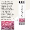 My Balance's High-Quality Borosilicate Glass Bottle with Pink Quartz